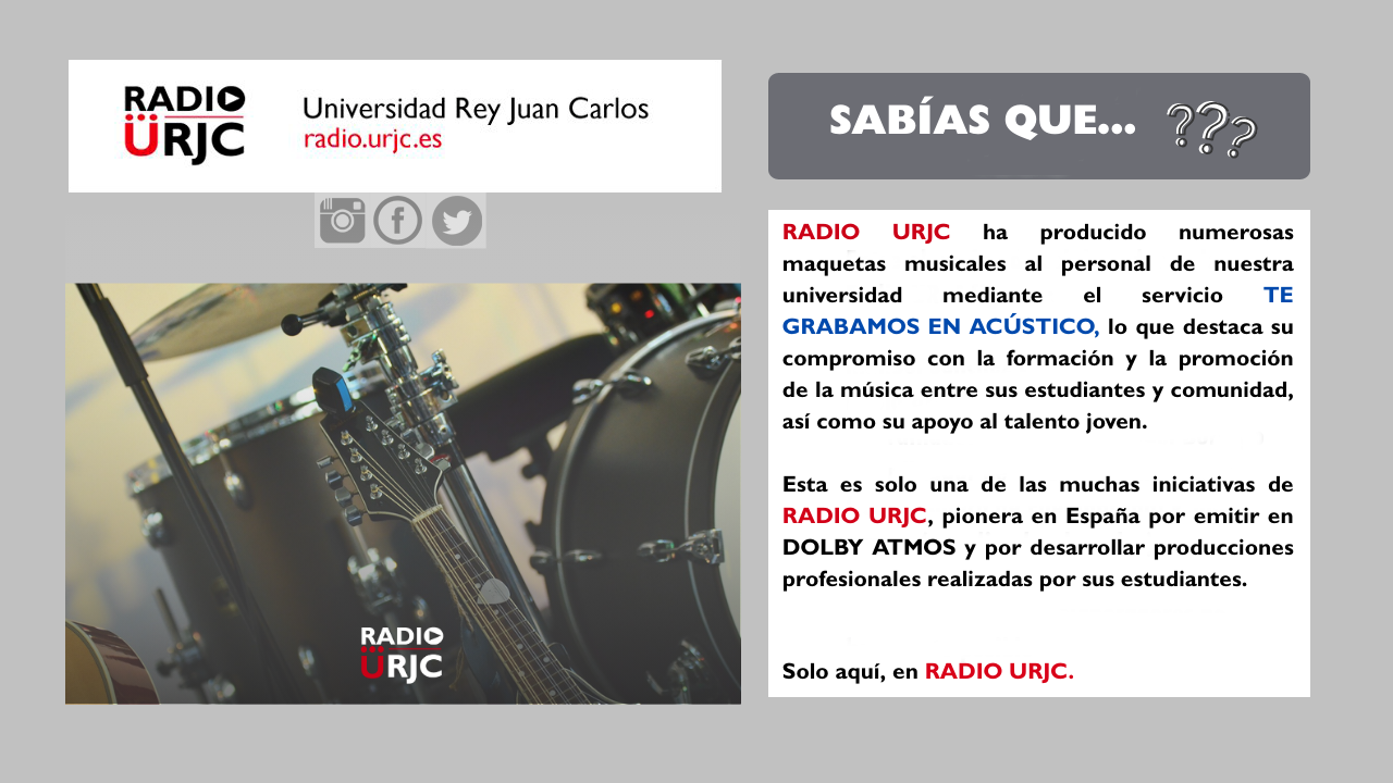 ERES MÚSICO O TIENES UNA BANDA TE GRABAMOS EN ACÚSTICO 1