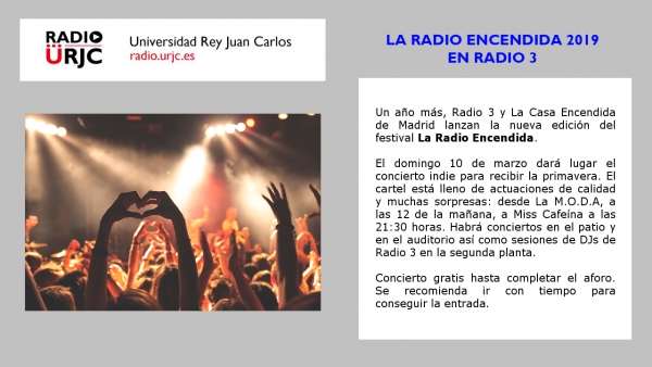 Radio 3 y La Casa Encendida de Madrid lanzan la nueva edición del festival “La Radio Encendida&quot;
