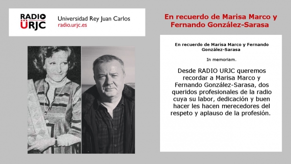 EN RECUERDO DE MARISA MARCO Y FERNANDO GONZÁLEZ-SARASA
