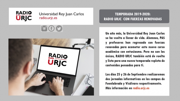TEMPORADA 2019-2020: RADIO URJC CON FUERZAS RENOVADAS