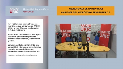 ANALIZANDO LA MICROFONÍA DE RADIO URJC: BEHRINGER C3