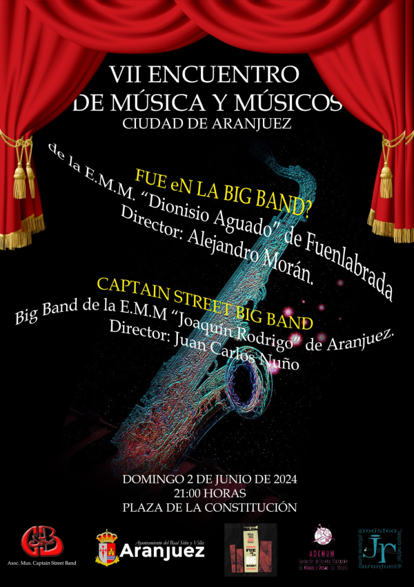 La Big Band de Escuela Municipal de Música de Fuenlabrada visita Aranjuez.
