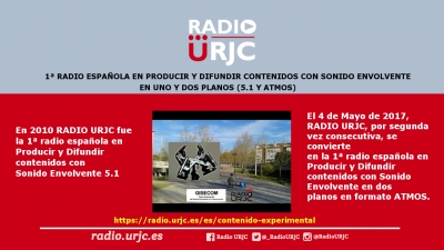 RADIO URJC: la primera Radio española en difundir contenidos con Sonido Envolvente en uno y dos Planos